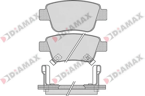 Kit de plaquettes de frein, frein à disque DIAMAX N09622