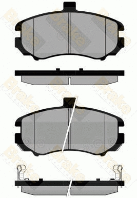 Kit de plaquettes de frein, frein à disque Brake ENGINEERING PA1849