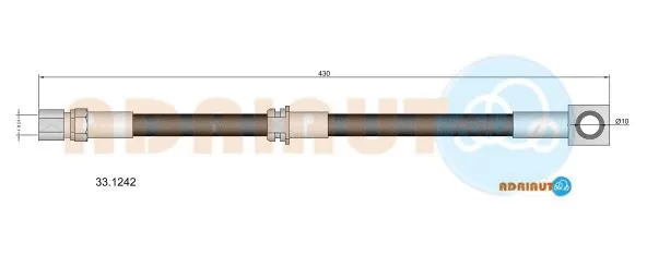Flexible de frein ADRIAUTO 33.1242