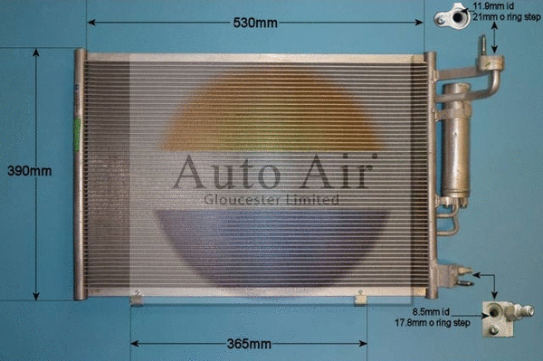Condenseur, climatisation AUTO AIR GLOUCESTER 16-6517