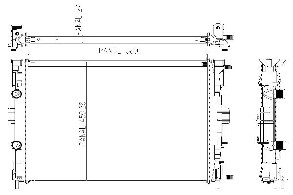 Radiateur, refroidissement du moteur ORDONEZ 1020750810