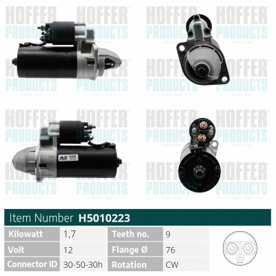 Démarreur HOFFER H5010223
