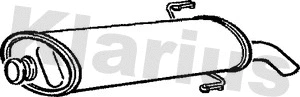 Silencieux arrière KLARIUS 210568