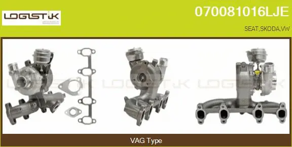 Turbocompresseur, suralimentation LGK 070081016LJE