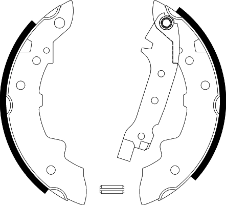Jeu de mâchoires de frein PAGID H1006