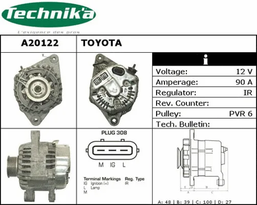 Alternateur Technika A20122