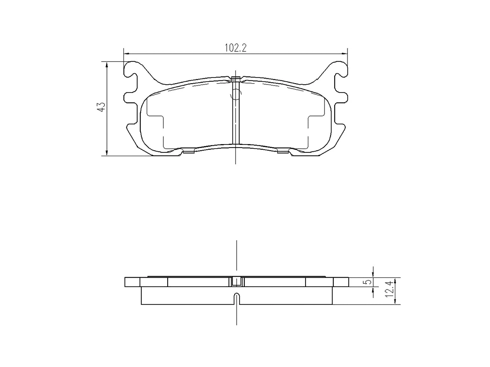 Kit de plaquettes de frein, frein à disque A.Z. Meisterteile AZMT-44-022-1001