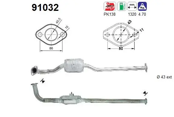 Catalyseur AS 91032