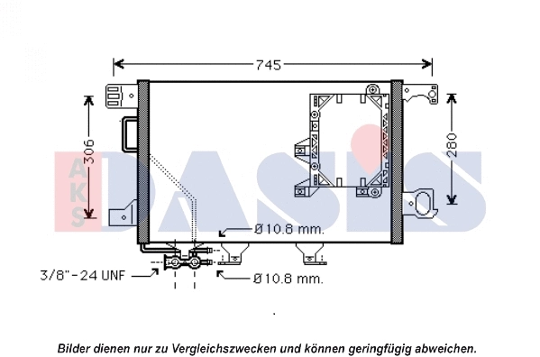 Condenseur, climatisation AKS DASIS 122031N