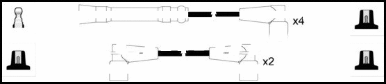 Kit de câbles d'allumage LEMARK HOES1262