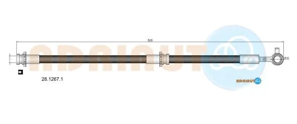 Flexible de frein ADRIAUTO 28.1267.1