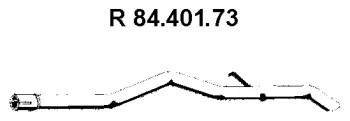 Tuyau d'échappement EBERSPÄCHER 84.401.73