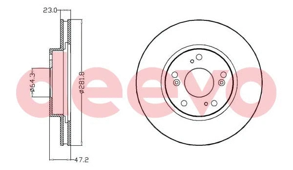 Disque de frein DEEVO BD14540