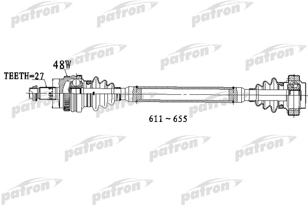 Arbre de transmission PATRON PDS0308