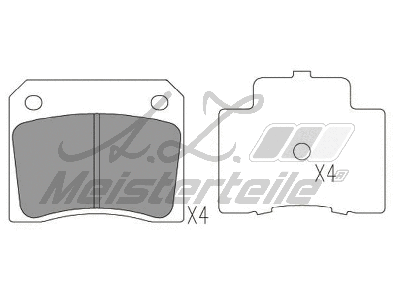 Kit de plaquettes de frein, frein à disque A.Z. Meisterteile AZMT-44-022-1844
