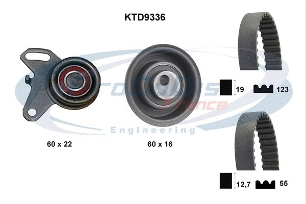 Kit de courroie crantée PROCODIS FRANCE KTD9336
