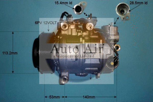 Compresseur, climatisation AUTO AIR GLOUCESTER 14-0190