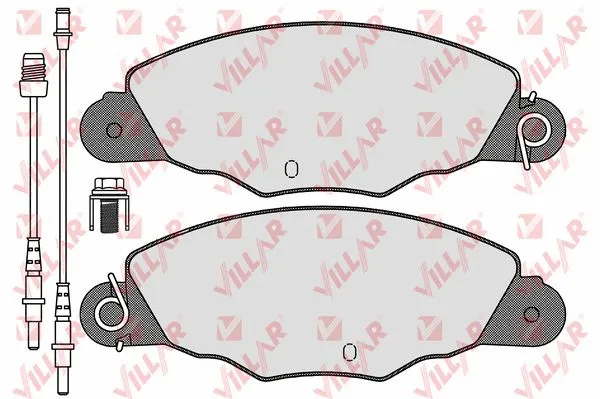Kit de plaquettes de frein, frein à disque VILLAR 626.1140