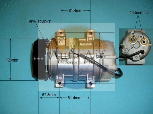 Compresseur, climatisation AUTO AIR GLOUCESTER 14-9700