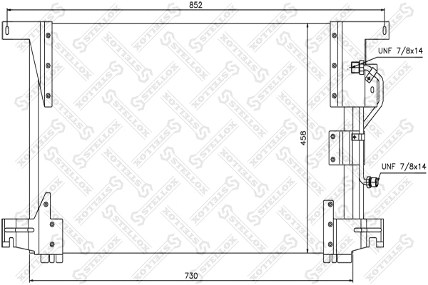 Condenseur, climatisation STELLOX 87-39102-SX
