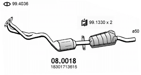 Catalyseur ASSO 08.0018