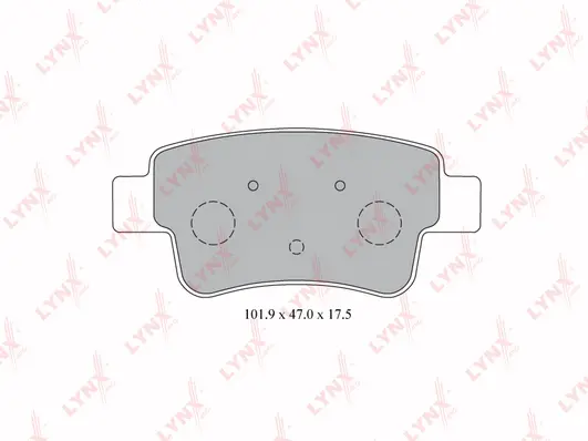 Kit de plaquettes de frein, frein à disque LYNXAUTO BD-5917