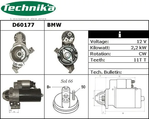 Démarreur Technika D60177