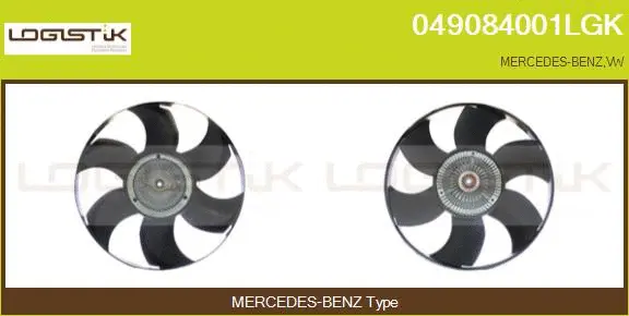 Embrayage, ventilateur de radiateur LGK 049084001LGK
