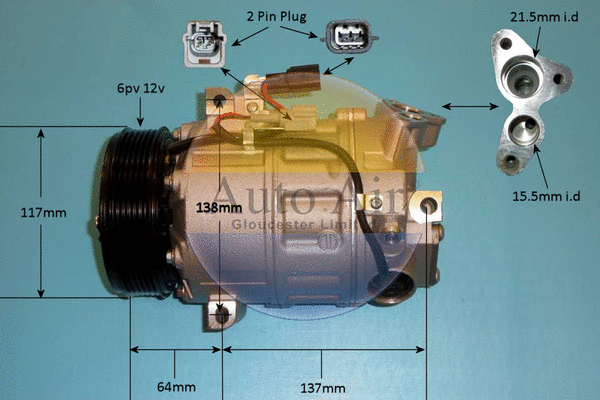 Compresseur, climatisation AUTO AIR GLOUCESTER 14-9732P