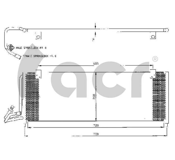 Condenseur, climatisation ACR 300466
