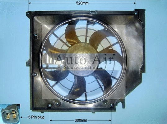 Moteur électrique, ventilateur pour radiateurs AUTO AIR GLOUCESTER 05-1177