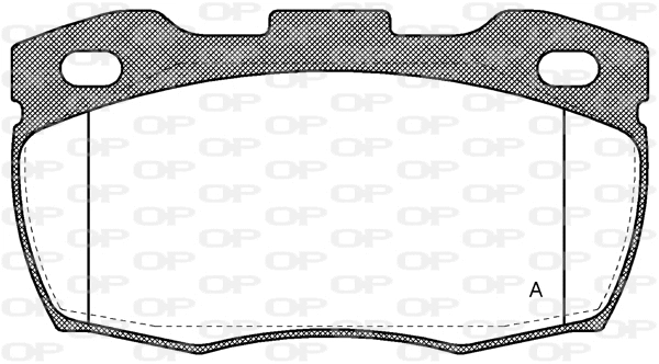 Kit de plaquettes de frein, frein à disque OPEN PARTS BPA0266.10