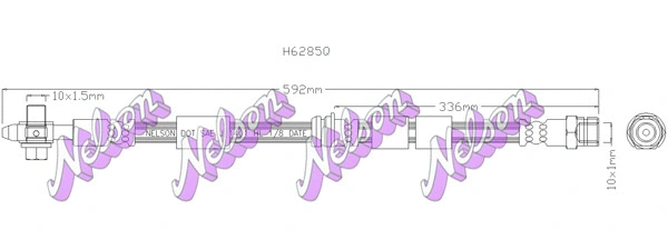 Flexible de frein KAWE H6285Q