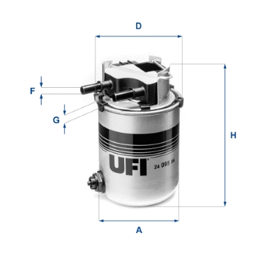 Filtre à carburant UFI 24.095.04