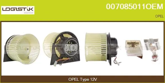 Pulseur d'air habitacle LGK 007085011OEM
