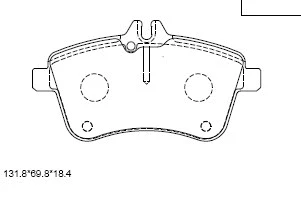 Kit de plaquettes de frein, frein à disque ASIMCO KD7585