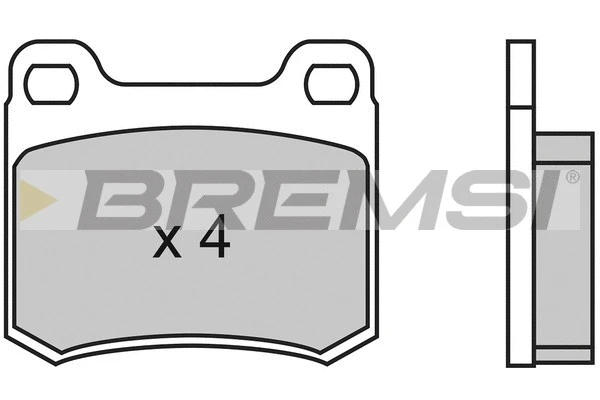 Kit de plaquettes de frein, frein à disque BREMSI BP2314