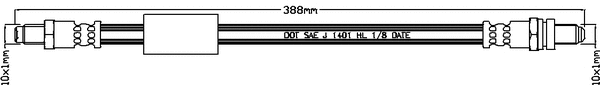 Flexible de frein JURATEK JBH1334