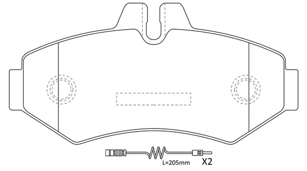 Kit de plaquettes de frein, frein à disque SB BP31135W
