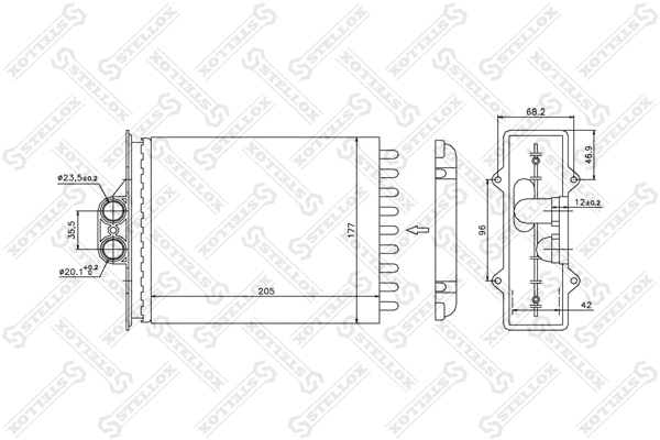 Système de chauffage STELLOX 10-35056-SX