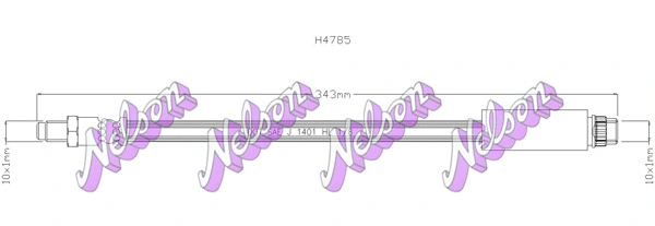 Flexible de frein KAWE H4785