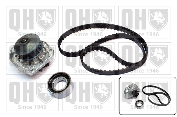 Pompe à eau + kit de courroie crantée QUINTON HAZELL QBPK1281