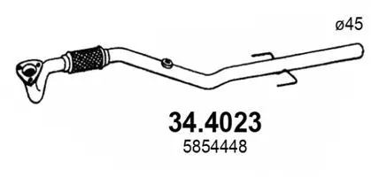 Tuyau d'échappement ASSO 34.4023