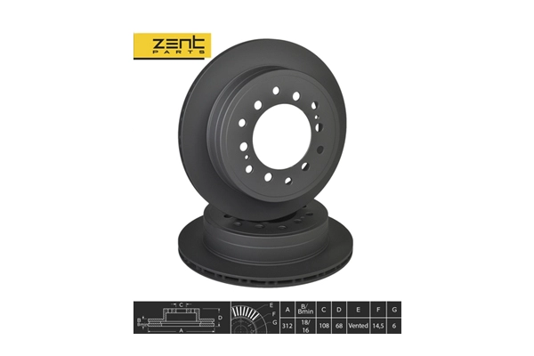 Disque de frein ZentParts Z06280