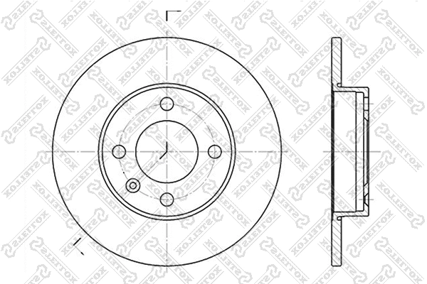 Disque de frein STELLOX 6020-4704-SX