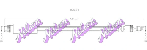 Flexible de frein KAWE H3625