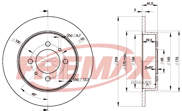 Disque de frein FREMAX BD-5401
