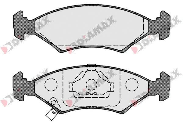 Kit de plaquettes de frein, frein à disque DIAMAX N09310