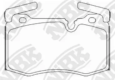 Kit de plaquettes de frein, frein à disque NiBK PN0606