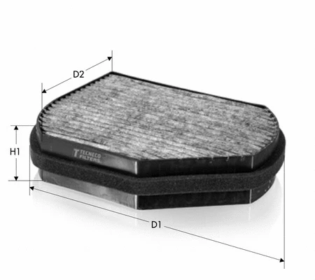 Filtre, air de l'habitacle TECNECO FILTERS CK5842C